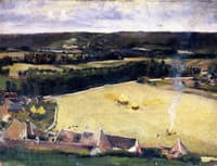 Hayfield and Houses, Giverny