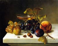 Still Life with Fruit and Champagne