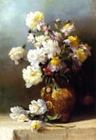 Peonies in an Oriental Vase