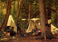 Camp at Mooeshead Lake, Maine