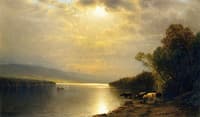 Sunset River Landscape