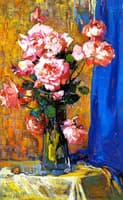 Roses in a Tall Glass