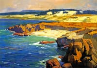 Sand Dunes and Rocky Coast