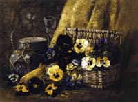 Basket of Pansies