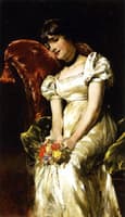 Young Girl with Flowers
