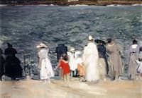 Figures on the Breakwater, San Sebastian