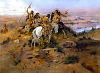 Indians Discovering Lewis and Clark