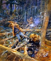 A Wounded Grizzly