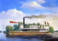 The Steamboat Antonia on the Rio Grande