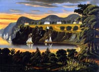 View of the Hudson River at West Point