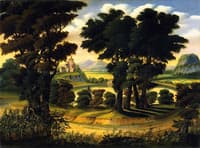 Landscape with Lake and Monastary