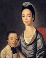 Mrs. Aaron Lopez and Her Son Jushua