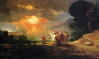 Lot Fleeing from Sodom