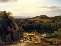 Landscape in the Harz Mountains