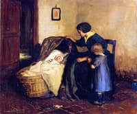 Interior with Mother and Child