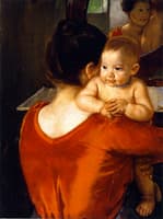 Woman in a Red Bodice and Her Child