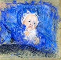 Child on a Blue Cushion