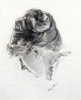 Woman's Head from the Right