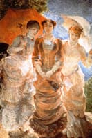 Three Ladies with Umbrellas