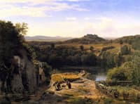 Landscape in the Harz Mountains