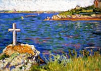 The Mariner's Cross at High Tide, Saint-Briac