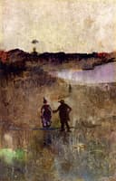Landscape with Two Small Figures Richmond, New South Wales