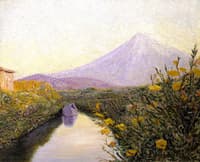 Fuji from the Canal, Iwabuchi