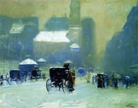 Snowy Day, Park Street Church, Boston
