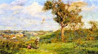 Boy Flying a Kite