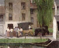 The Peddler's Cart on the Canal, New Hope