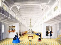 Interior of the Main Cabin of the Steamboat Princess/Imperial