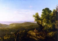 Hudson River Landscape with Indian
