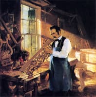 Henry Engelhard Steinway at His Workbench
