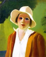 Lady with White Hat