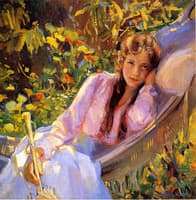 Girl in a Hammock