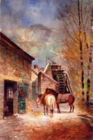 The Blacksmith's Shop and Old Mill at Salt Lake City