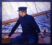 Paul Signac (at the helm of the Olympia)