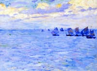 Fishing Boats Setting Sail