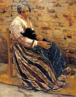Old Woman with Cat