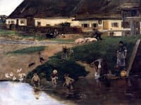 Village Pond in Etzenhauser - Village Idyll