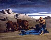 Paul the First Hermit with Lions
