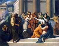 Oedipus Bids Farewell to Jocasta (study)