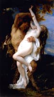Nymph Abducted by a Faun