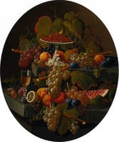 Still LIfe with Fruit, Two Tiers