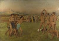 Young Spartans Exercising