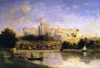 River Scene with Castle