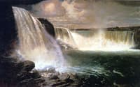 Niagara Falls Showing the Canadian and American Views