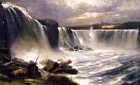 Niagara Falls Showing the Canadian and American Views