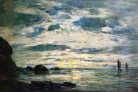Sunset over the Sea