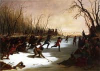 Ballplay of the Sioux on the St. Peters River in Winter
